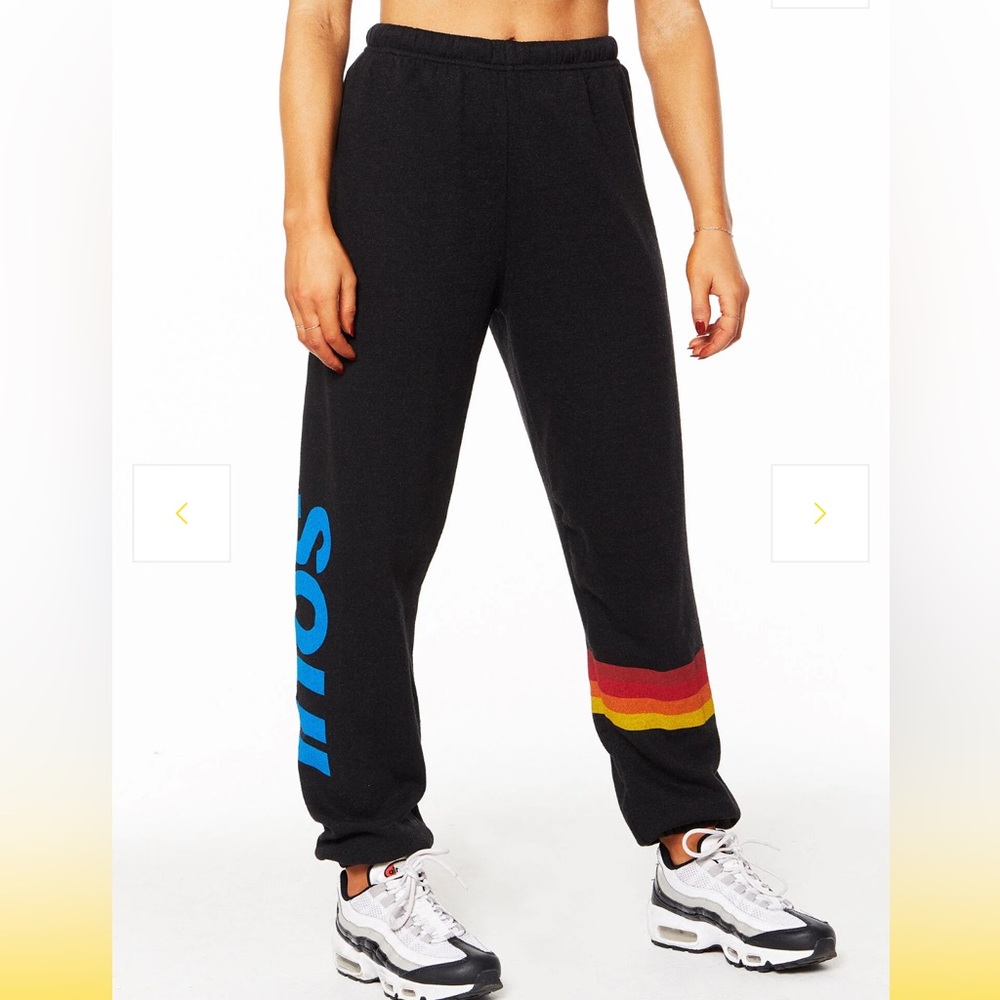 NWT Aviator Nation/SoulCycle Relaxed Sweatpants Black XS